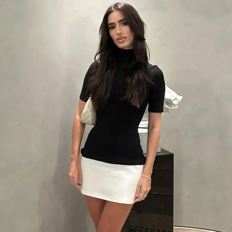 ZEYA - Elizabeth High Neck Mini Dress