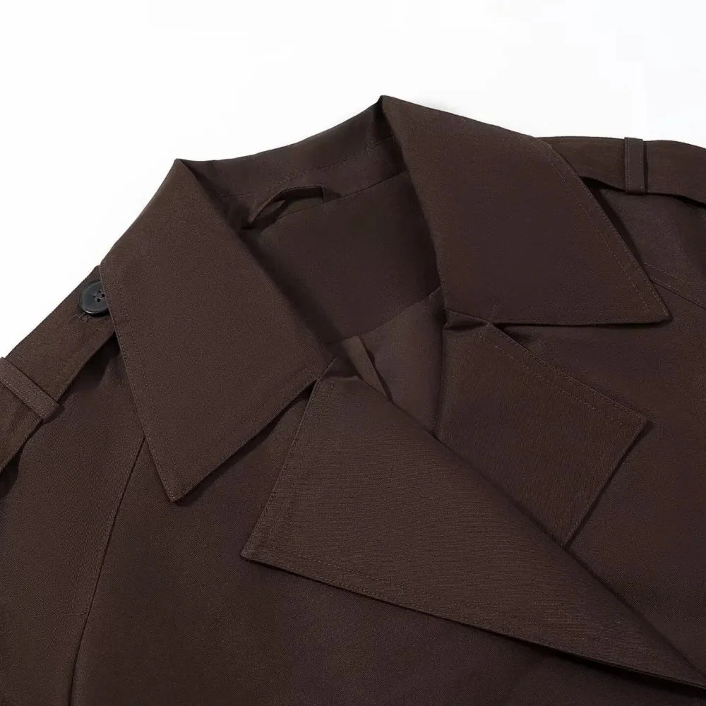 ZEYA - Ella Cropped Trench Coat