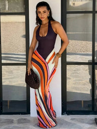Ellen Colorblock Maxi Dress