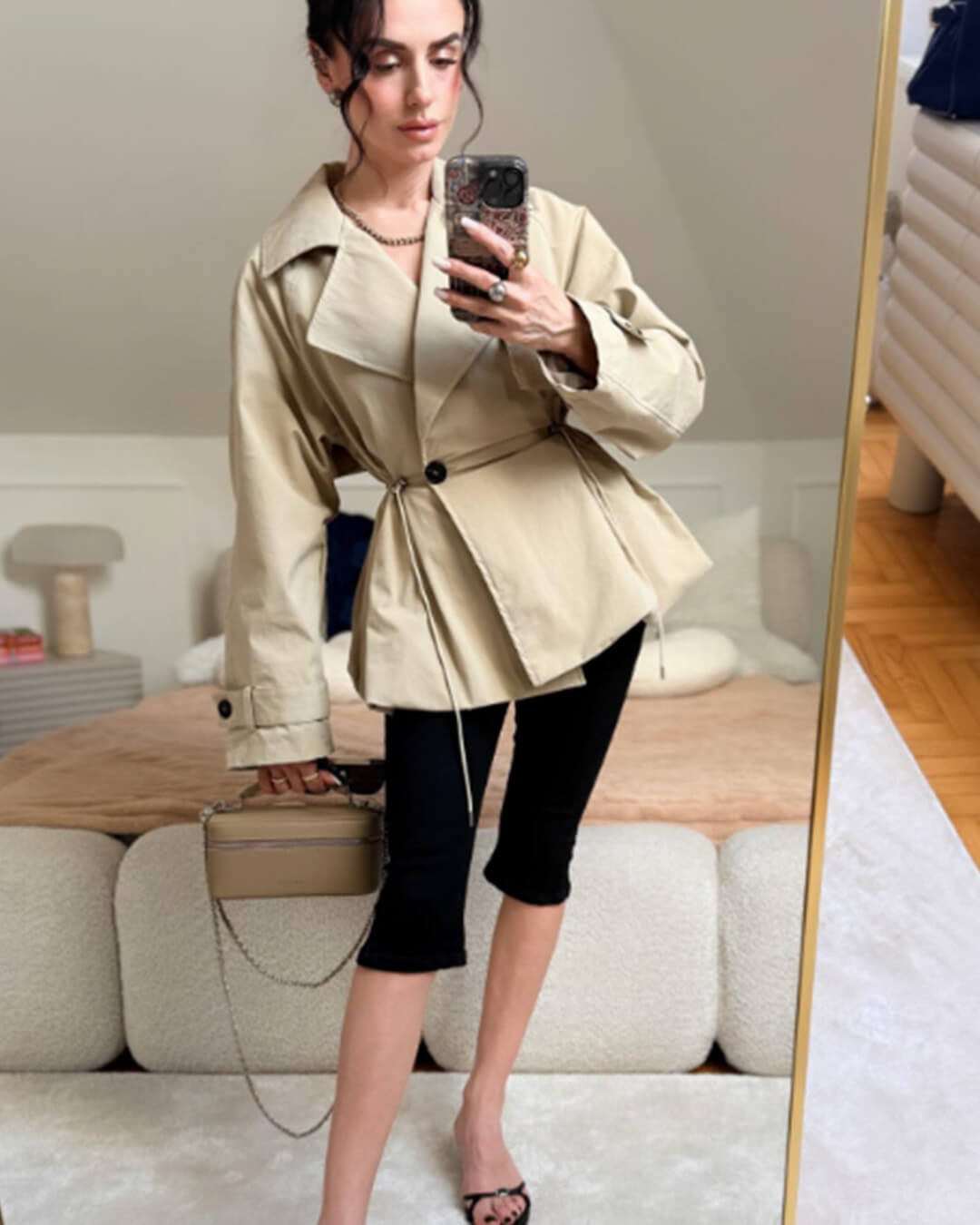 ZEYA - Ellen Lapel Collar Trench Coat