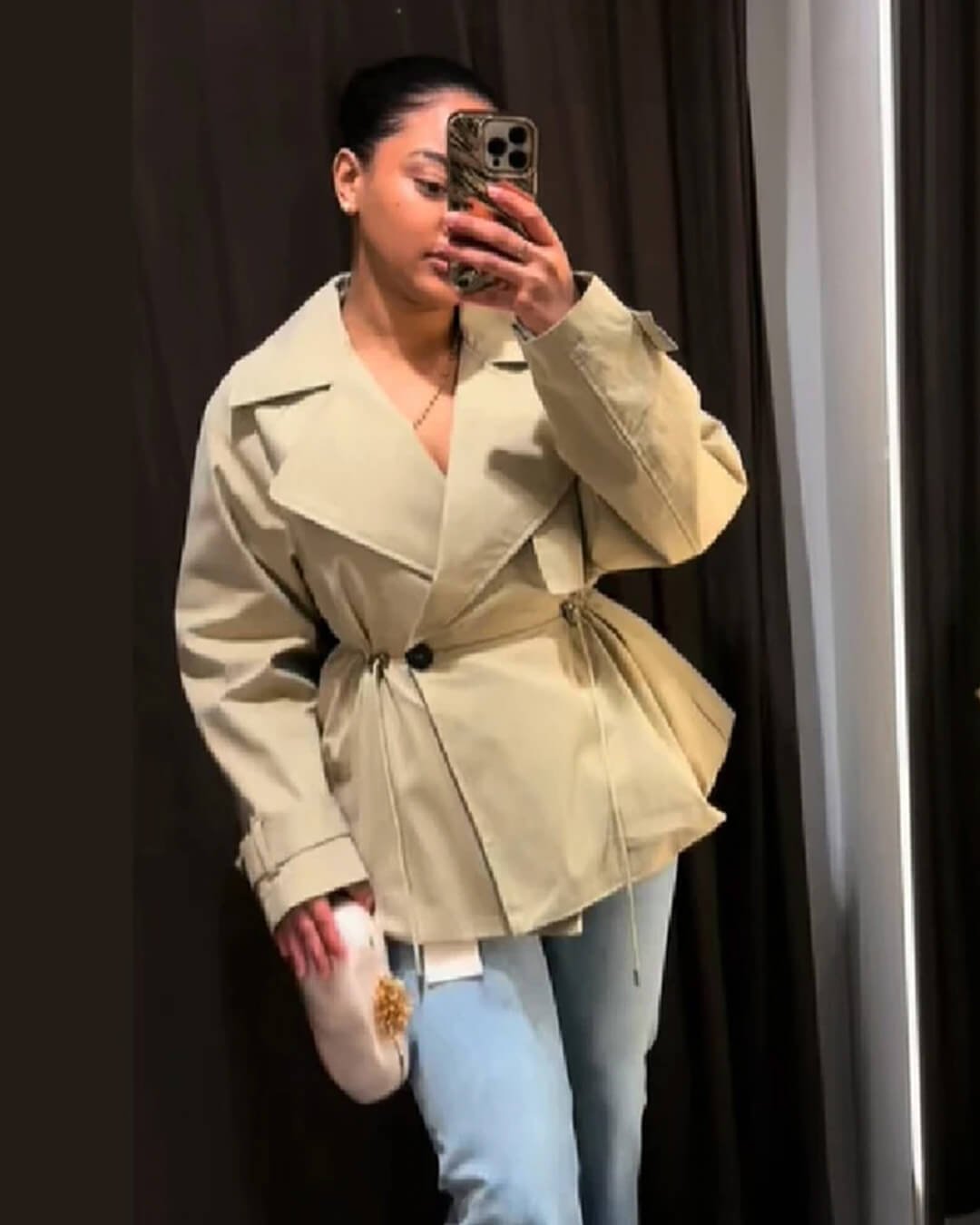 ZEYA - Ellen Lapel Collar Trench Coat