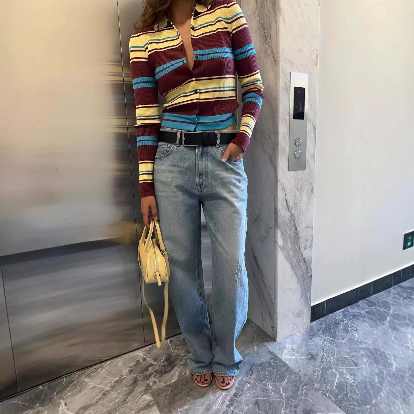 ZEYA - Ellie Striped Knit Cardigan