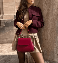 Chaqueta Bomber Elsa con Detalles Dorados