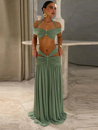 Emilia Backless Beach Two-Piece Set