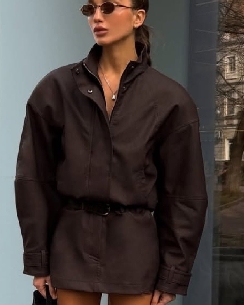 ZEYA - Emily Faux Suede Zip Jacket