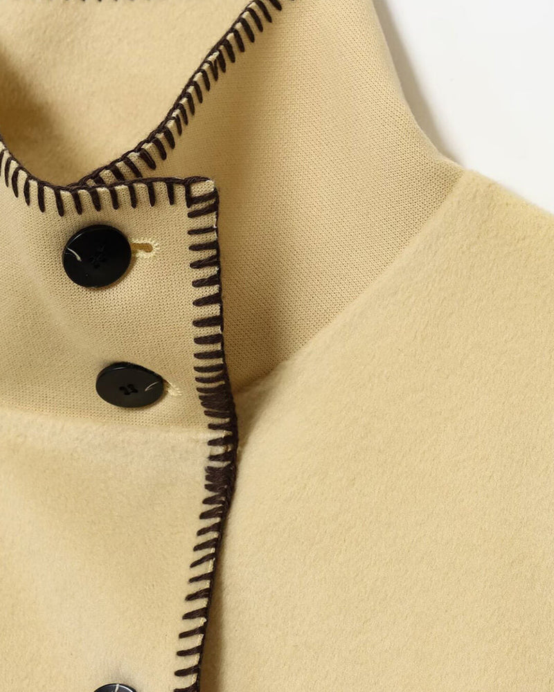 ZEYA - Emma High Neck Button Jacket
