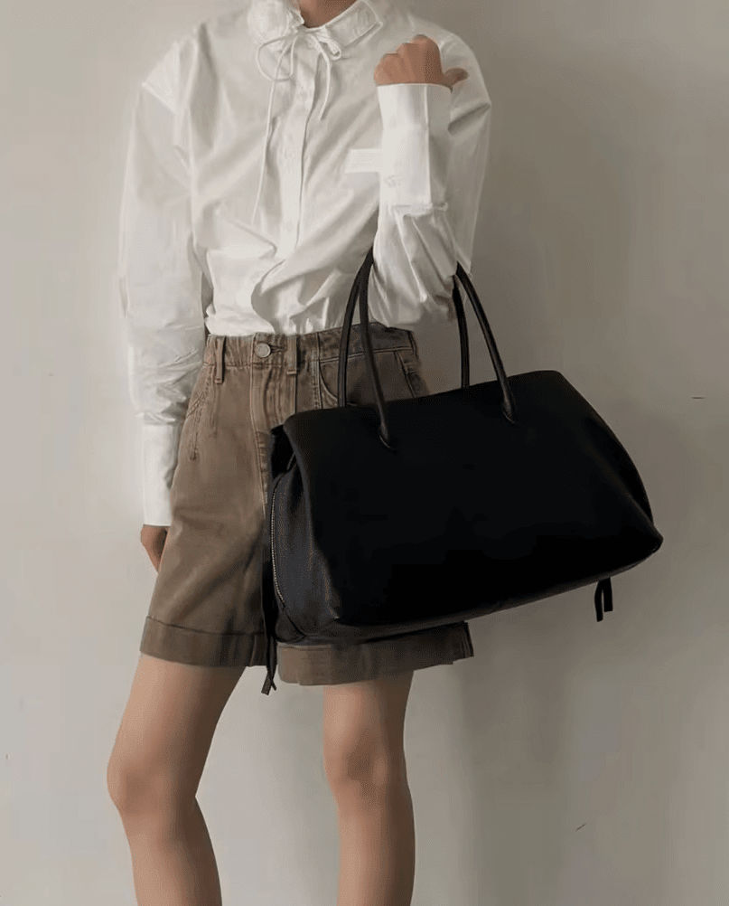 ZEYA - Emma Multi-Compartment Leather Tote Bag
