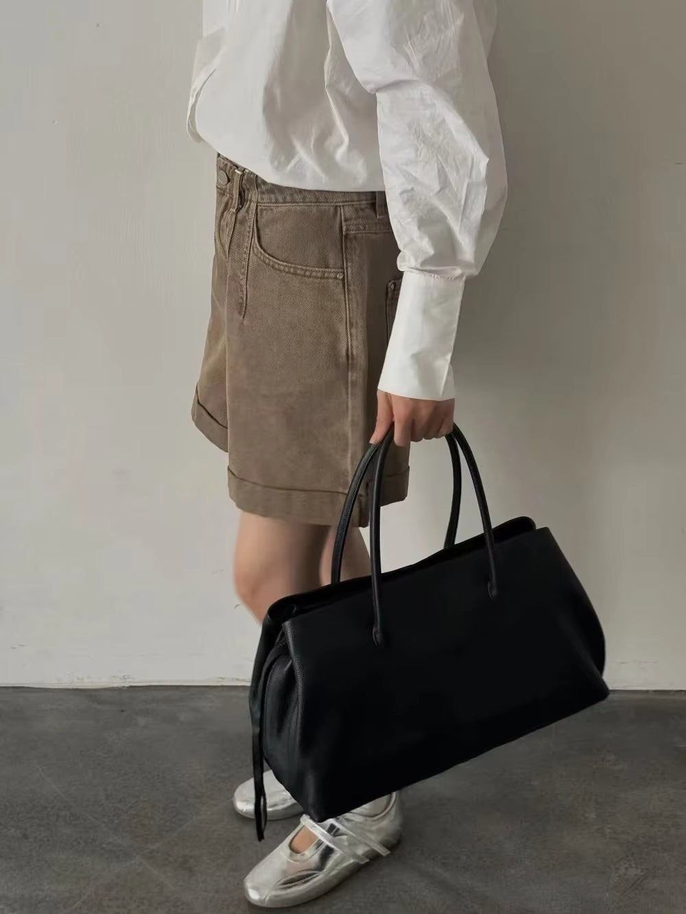 ZEYA - Emma Multi-Compartment Leather Tote Bag