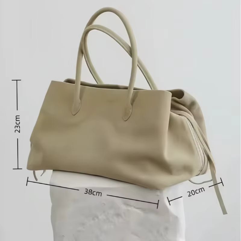 ZEYA - Emma Multi-Compartment Leather Tote Bag