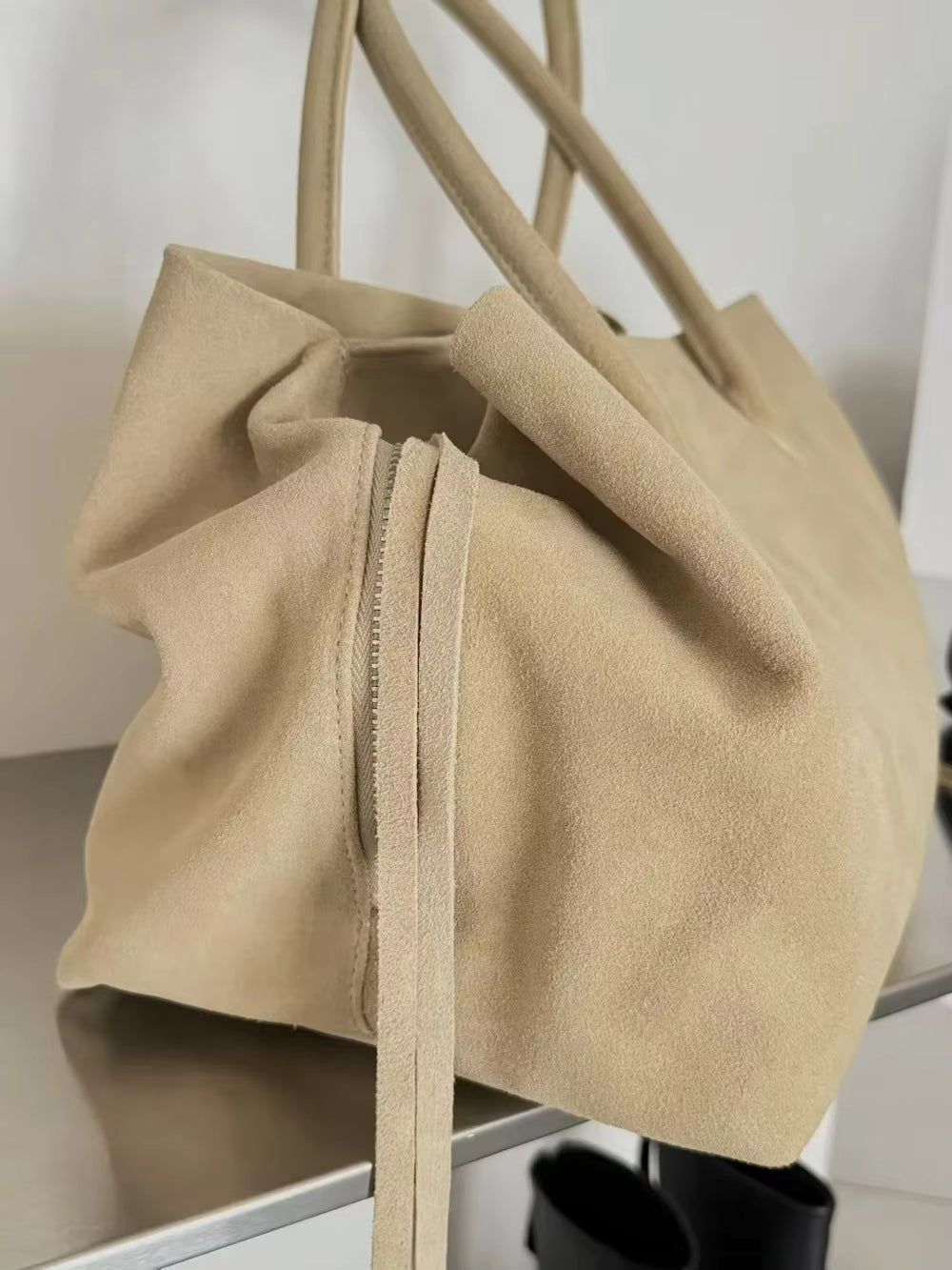 ZEYA - Emma Multi-Compartment Leather Tote Bag
