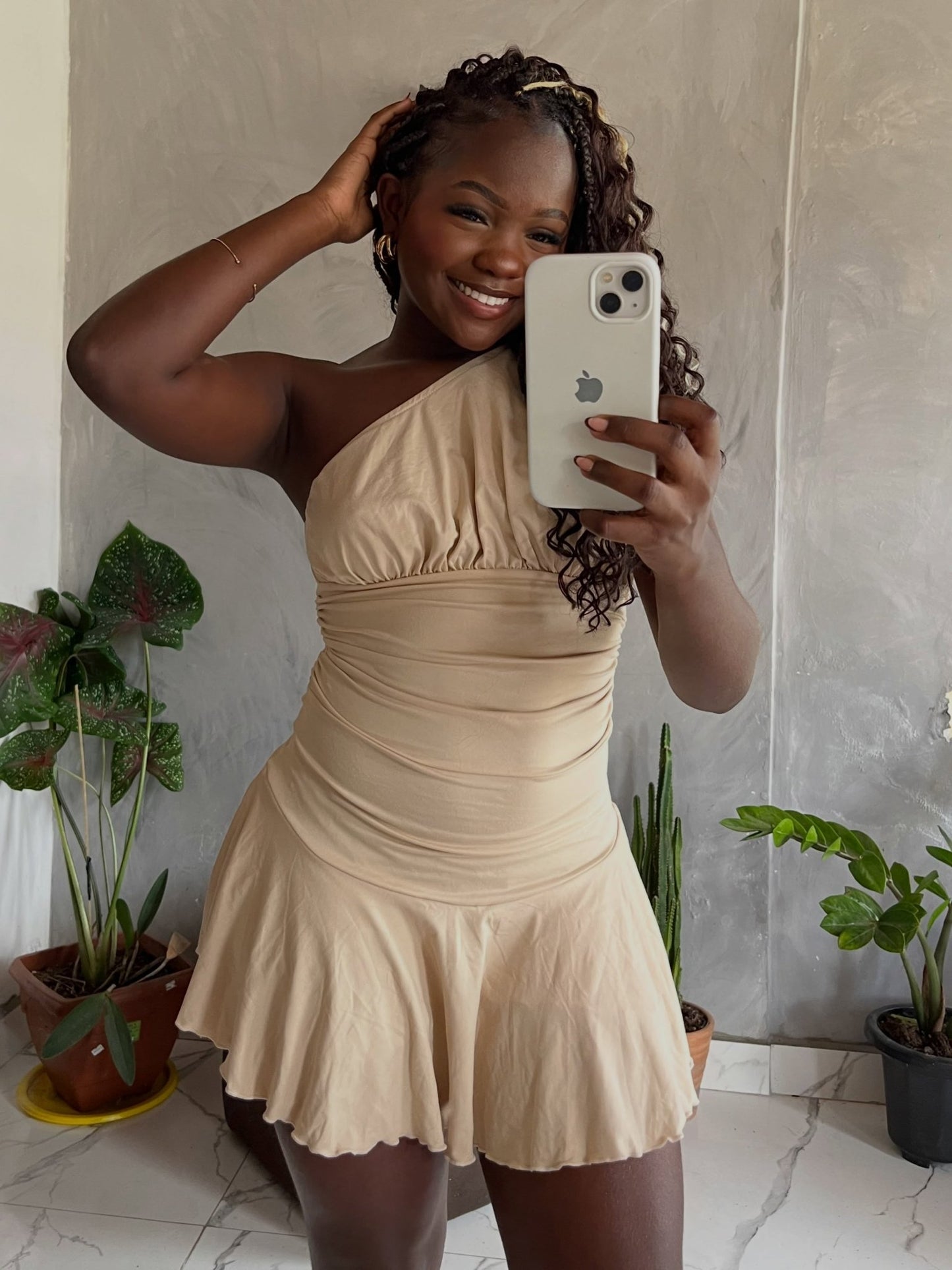 ZEYA - Esther Asymmetrical Ruffle Mini Dress