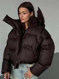 Chaqueta acolchada corta con capucha Evelyn