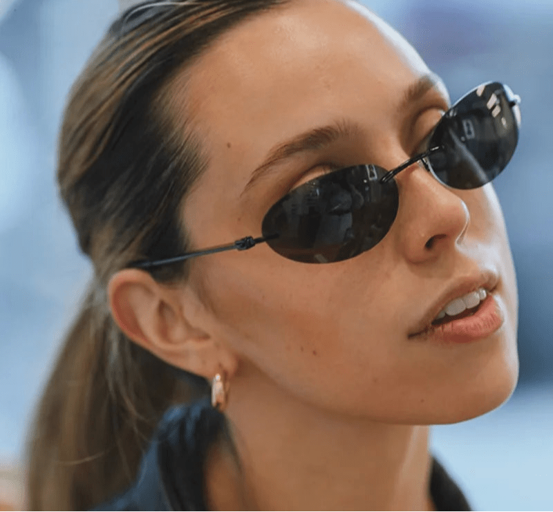ZEYA - Evelyn Oval Retro Sunglasses