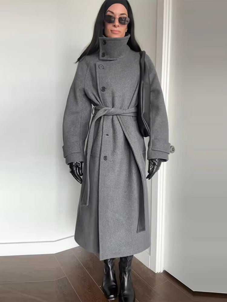 ZEYA - Feline Long Belted Coat