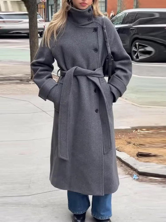 ZEYA - Feline Long Belted Coat