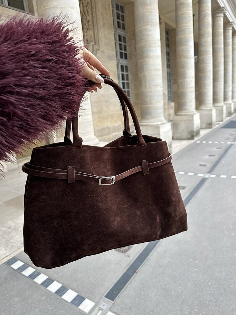 ZEYA - Fiona Suede Crossbody Bag