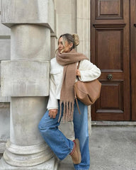 Gabriella Tasseled Winter Scarf