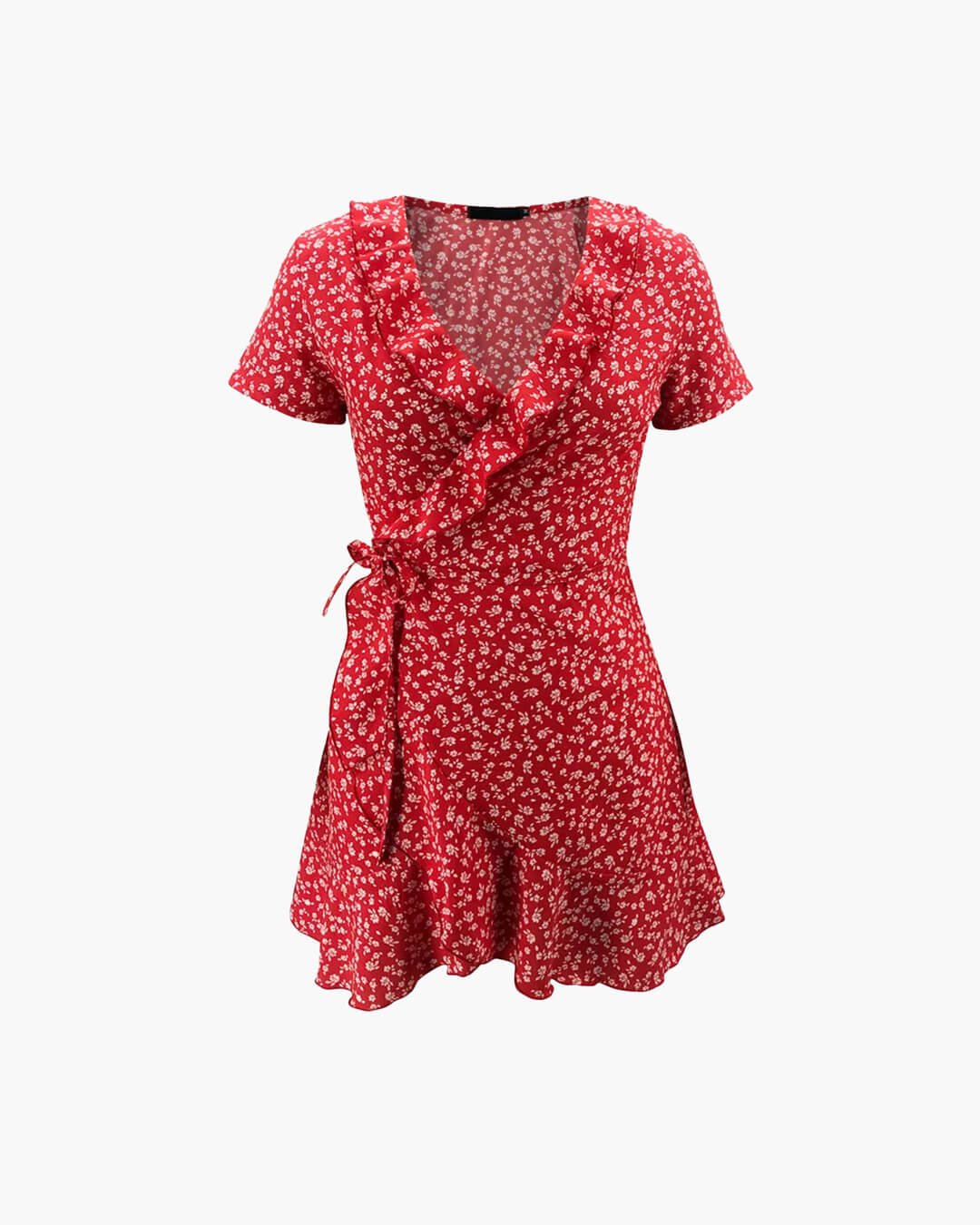ZEYA - Gabrielle Floral V - Neck A - Line Mini Dress