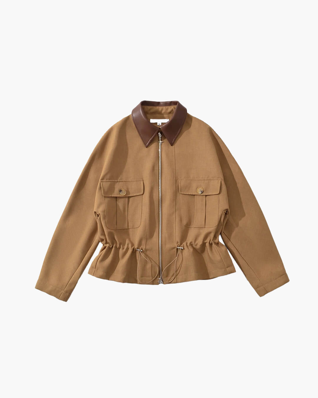 Chaqueta Emilia con mangas murciélago y cremallera