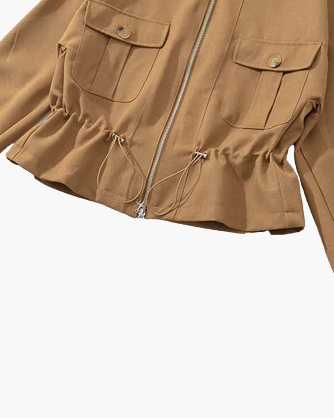 Chaqueta Emilia con mangas murciélago y cremallera