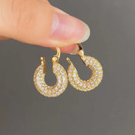 Pendientes de aro Greta Pave