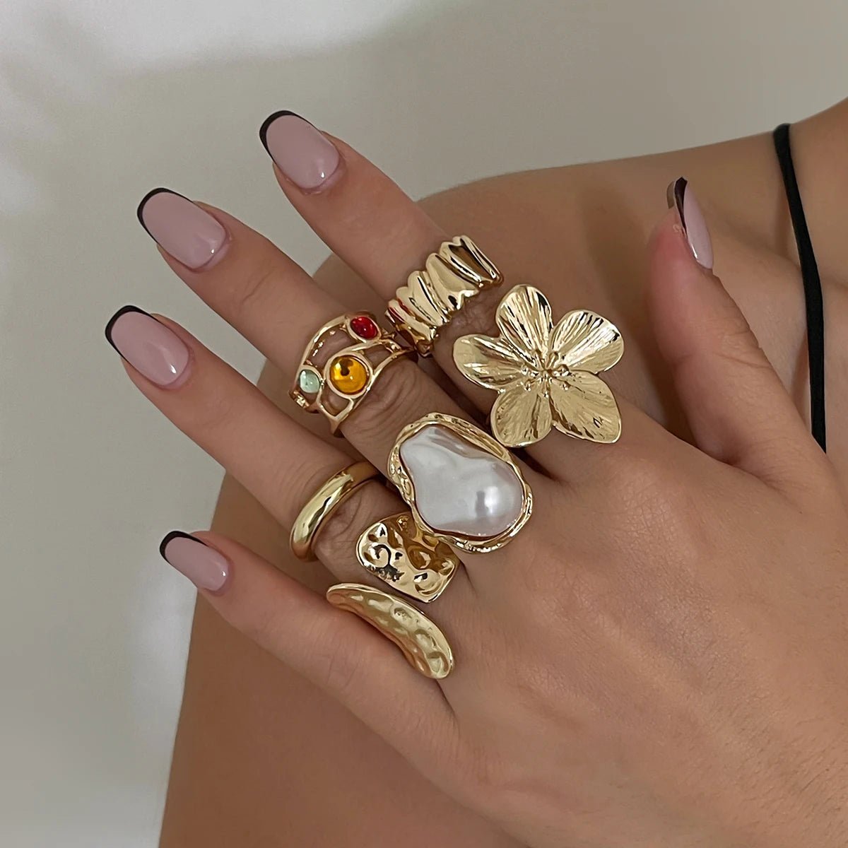 ZEYA - Gwen Adjustable Ring Set 6pcs