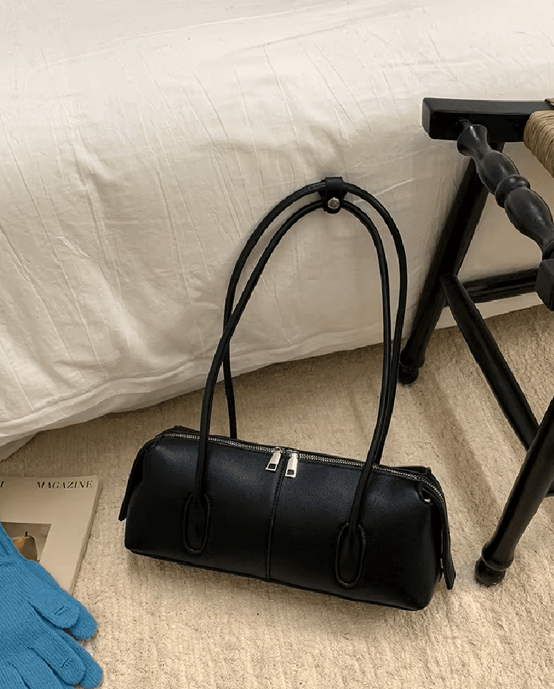 ZEYA - Hannah Cylindrical Leather Shoulder Bag