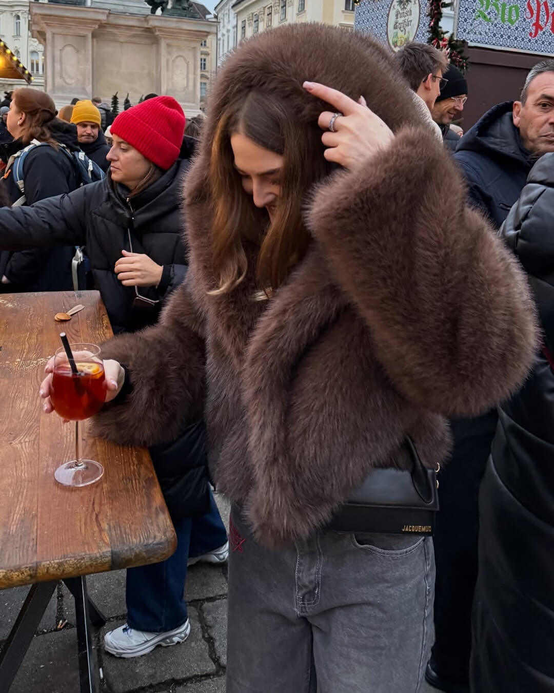 ZEYA - Hannah Faux Fur Hooded Short Coat