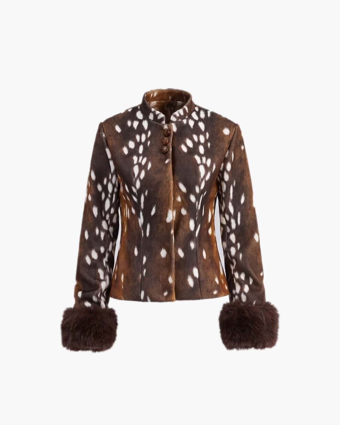 ZEYA - Harriet Stand Collar Faux Fur Jacket