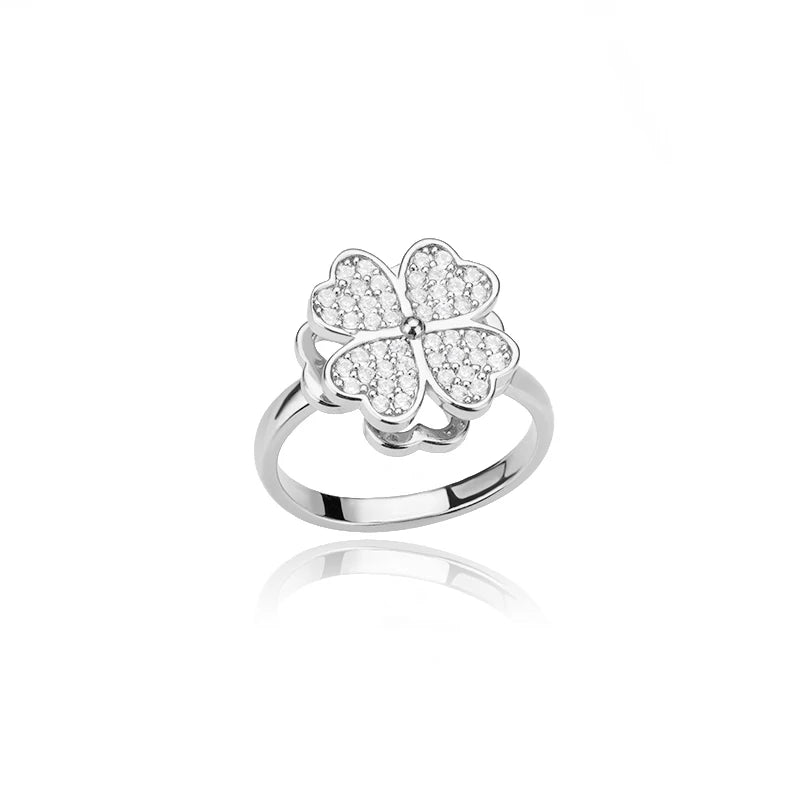 ZEYA - Hazel Clover Leaf Anxiety Ring