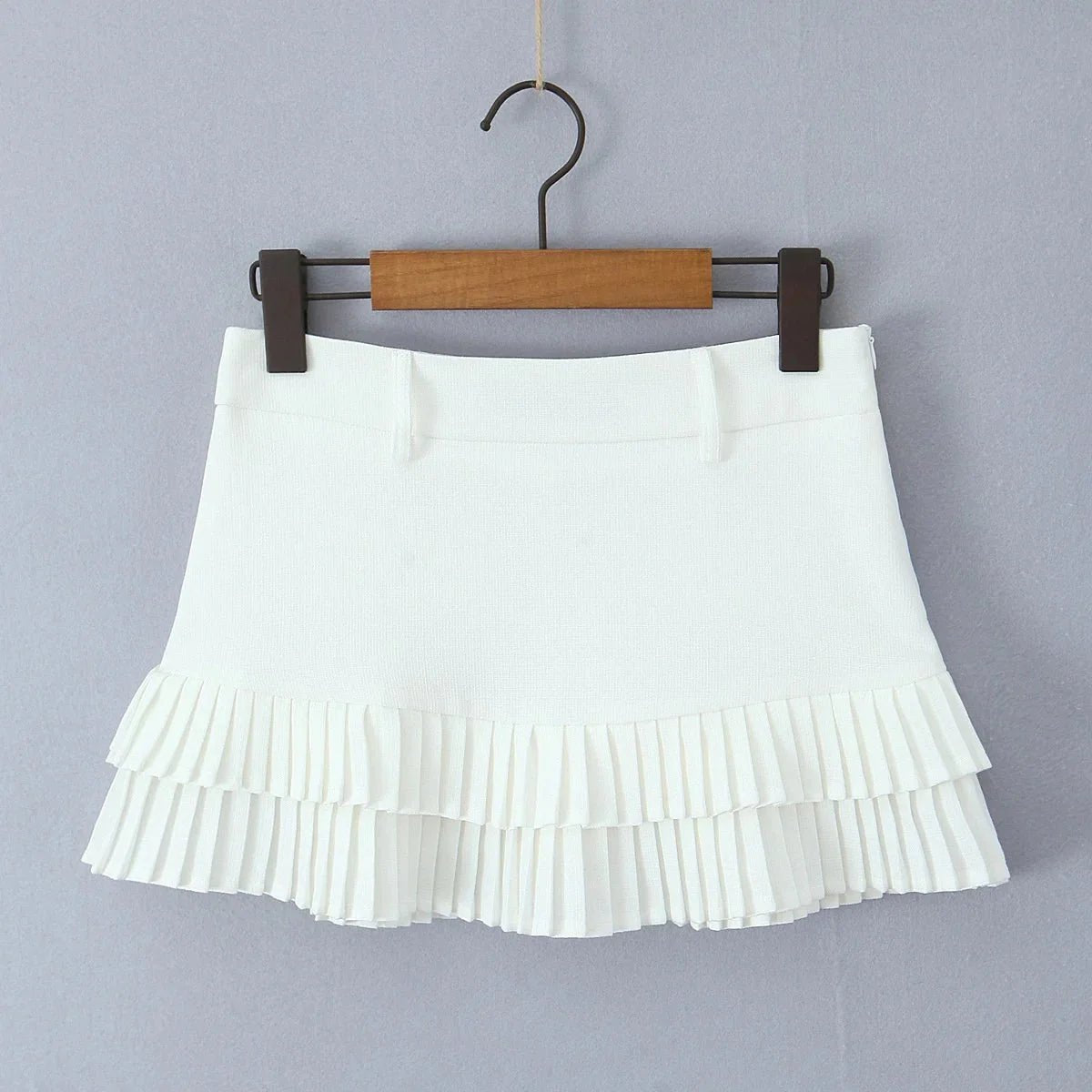 ZEYA - Heloise Low-Waist Pleated Mini Skirt