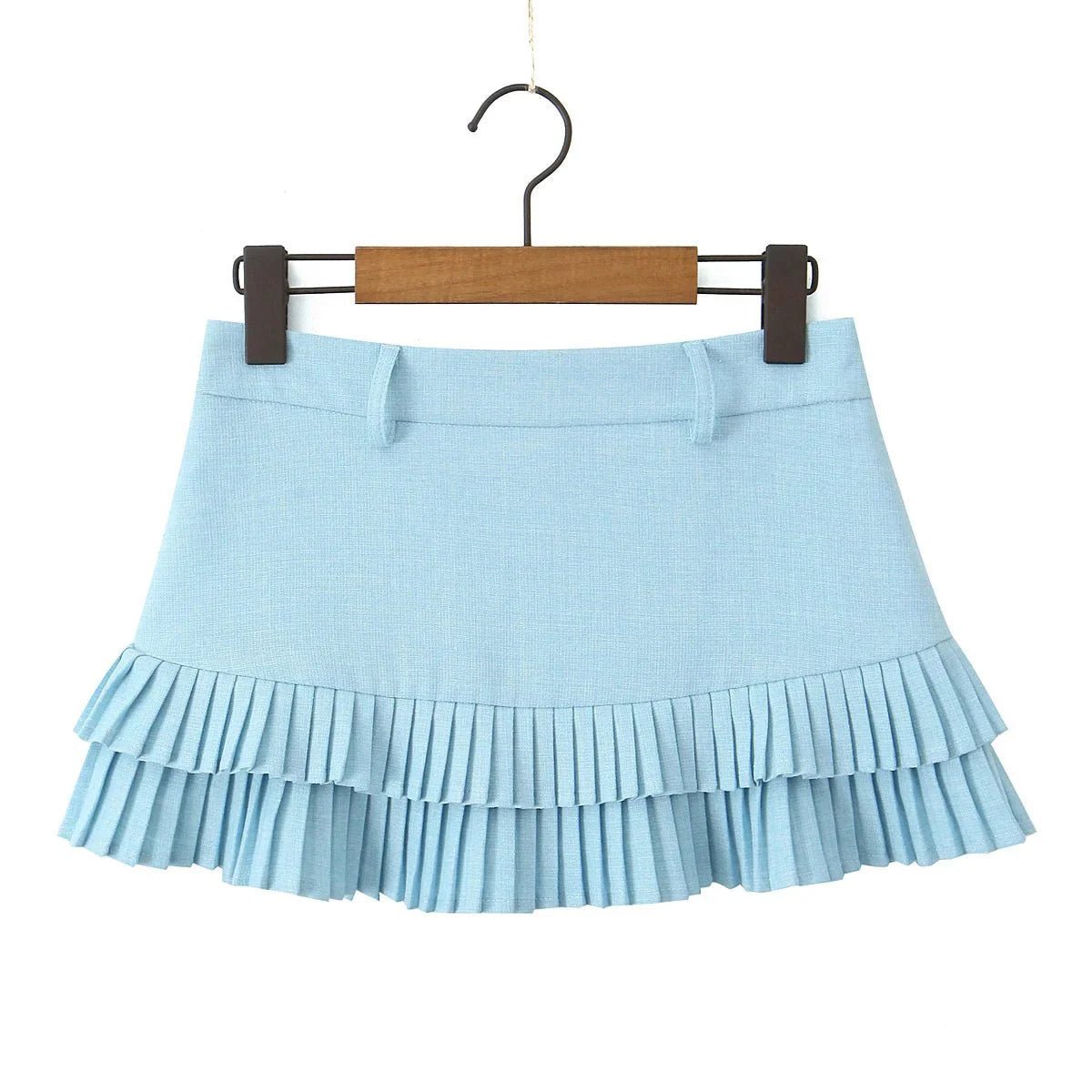ZEYA - Heloise Low-Waist Pleated Mini Skirt
