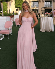Ilaria Mesh Maxi Vestido con Pañuelo
