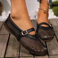 Indra Mesh Strap Ballet Flats