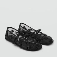 Lily bailarinas mesh Mary Jane