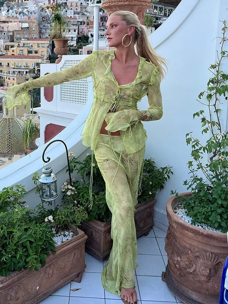 Iris vestido maxi bodycon de malla