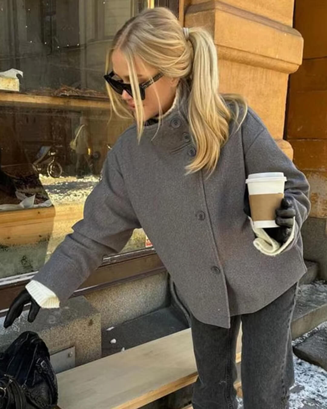 ZEYA - Isabella Elegant Jacket with Stand Collar