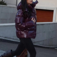 Chaqueta acolchada brillante Jade