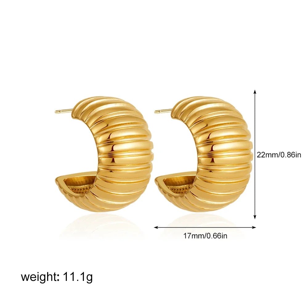 ZEYA - Jaime Chunky Hoop Earrings