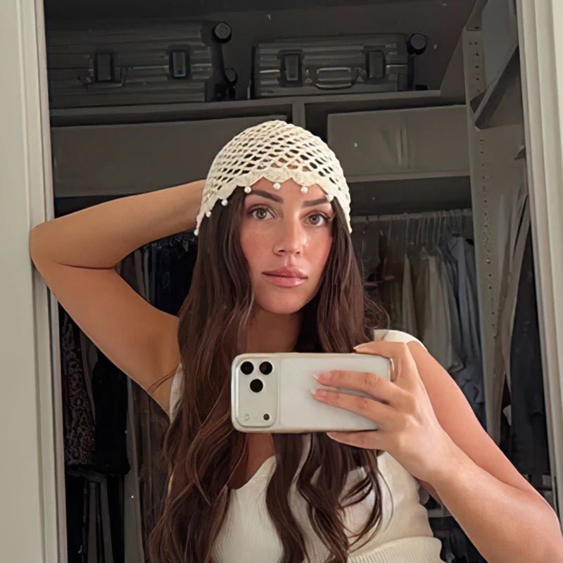ZEYA - Jane Crochet Hollow Beanie