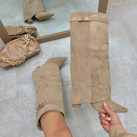 Botas Jasmin de cuero sintético con cordones