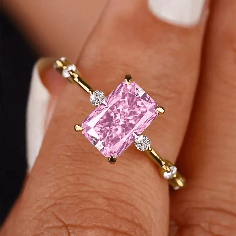 ZEYA - Jasmine Square Zirconia Ring