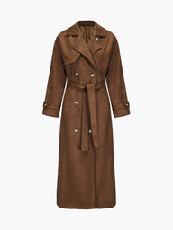 Gabardina tipo trench de ante sintético Jenna