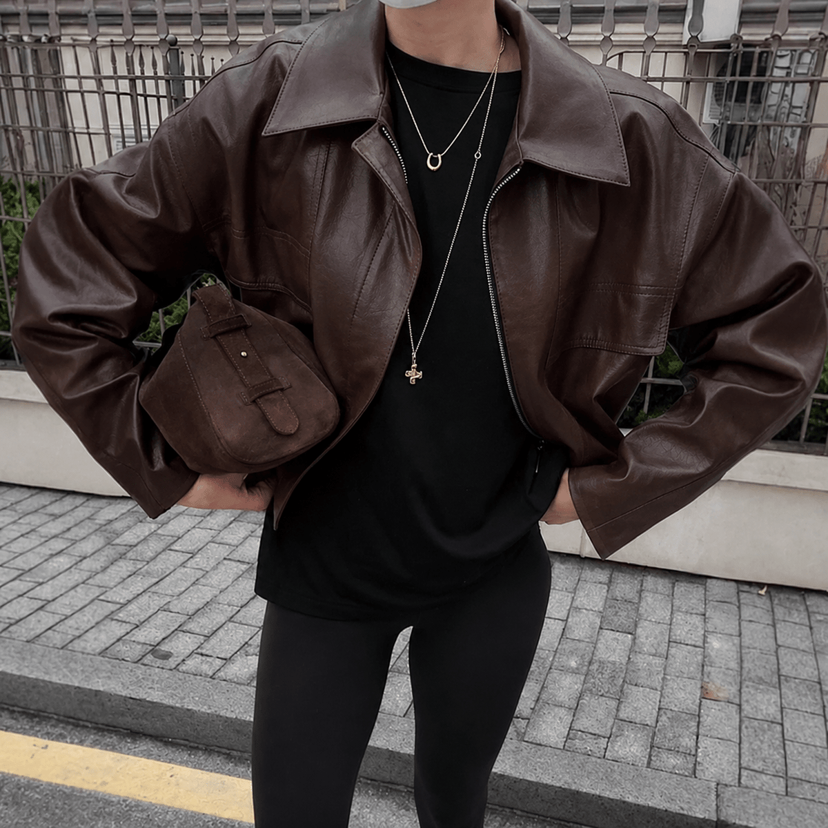 ZEYA - Jenny Vintage Faux Leather Jacket