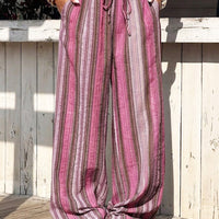 Jenny Wide-Leg Striped Pants
