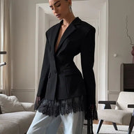 Blazer Joanne con detalles de encaje
