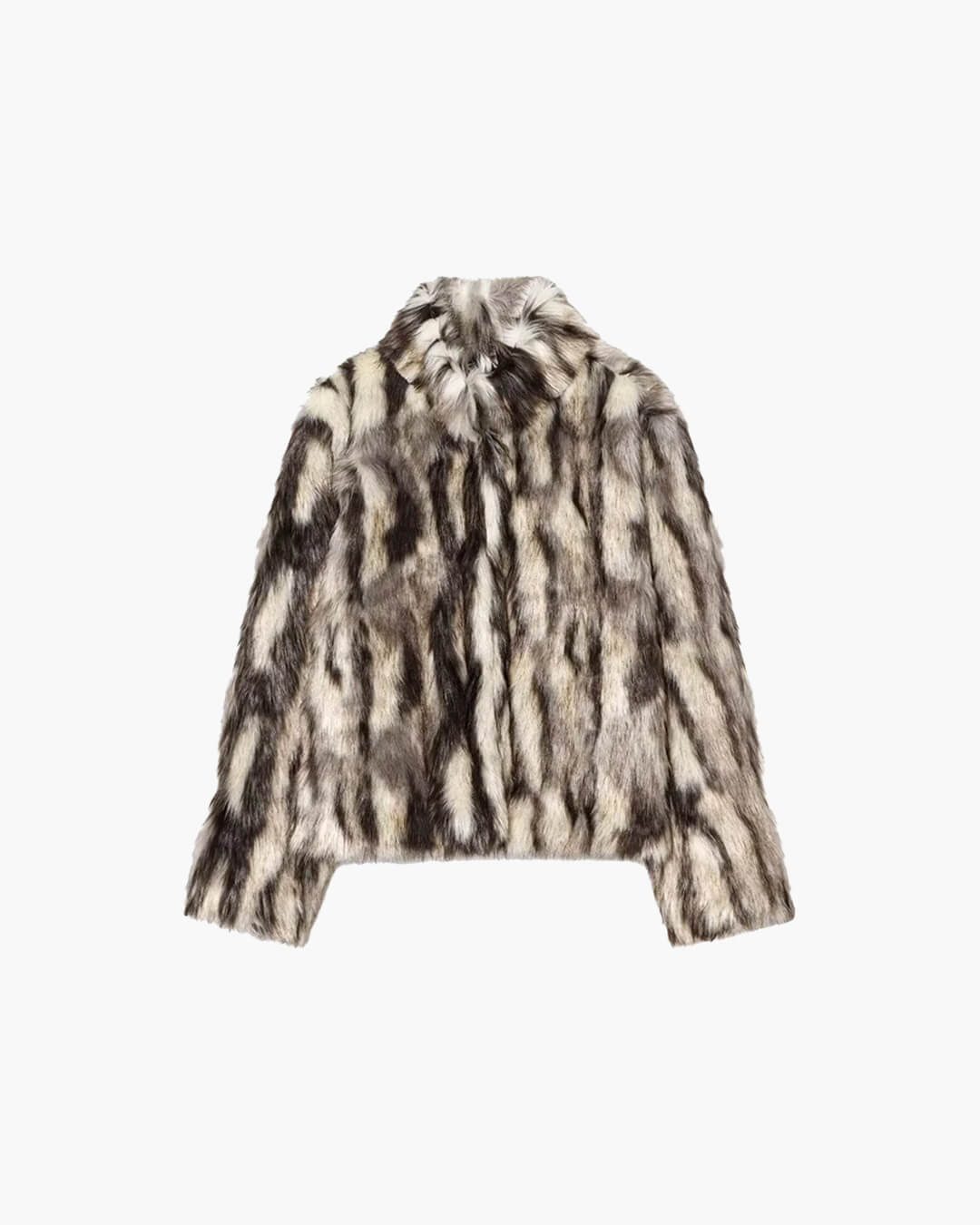 ZEYA - Jordy Leopard Faux Fur Coat