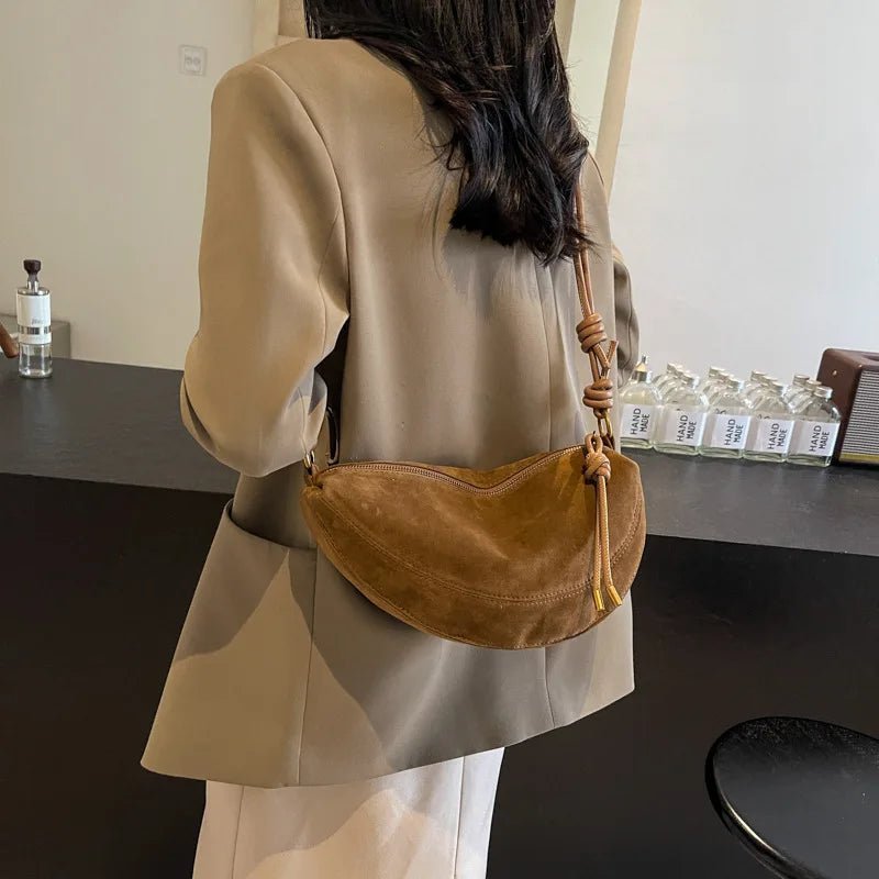 ZEYA - Josette Suede Shoulder Bag
