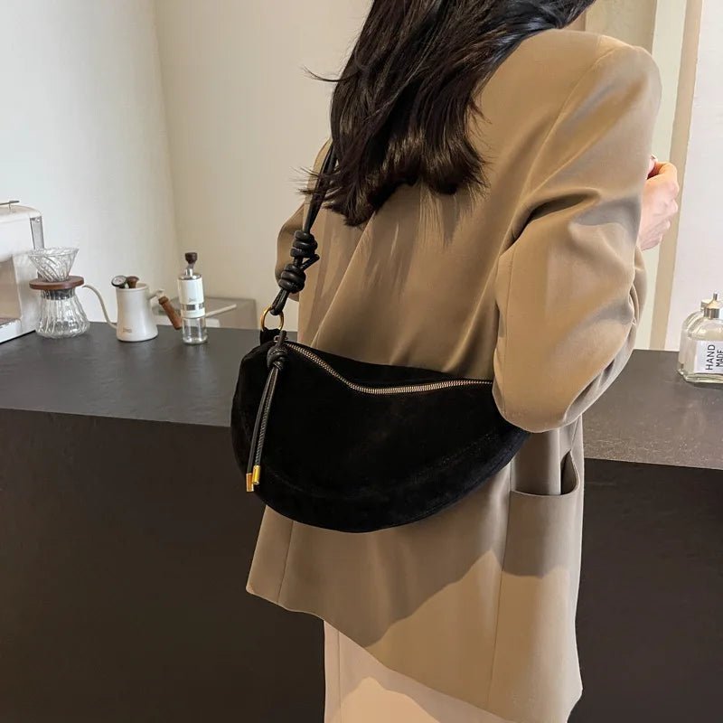 ZEYA - Josette Suede Shoulder Bag