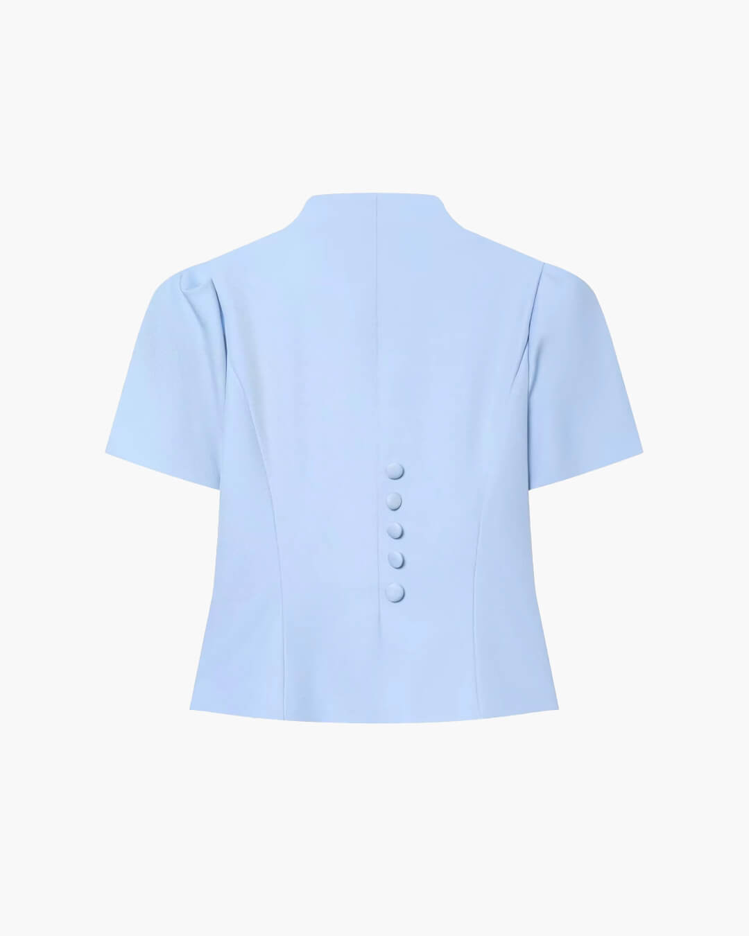 Leah top con botones y cuello alto